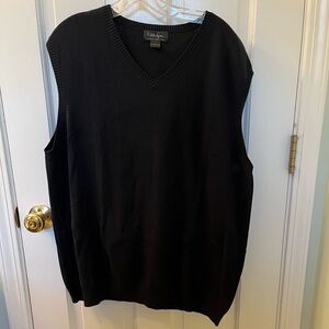 Walter Hagen Men's Golf Navy V-Neck Sweater